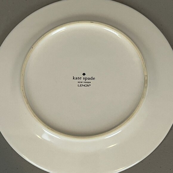 2 Kate Spade Lenox Orders Up MADE TO ORDER Plate Salad Plate 8.5" Blue Retro - Picture 5 of 8